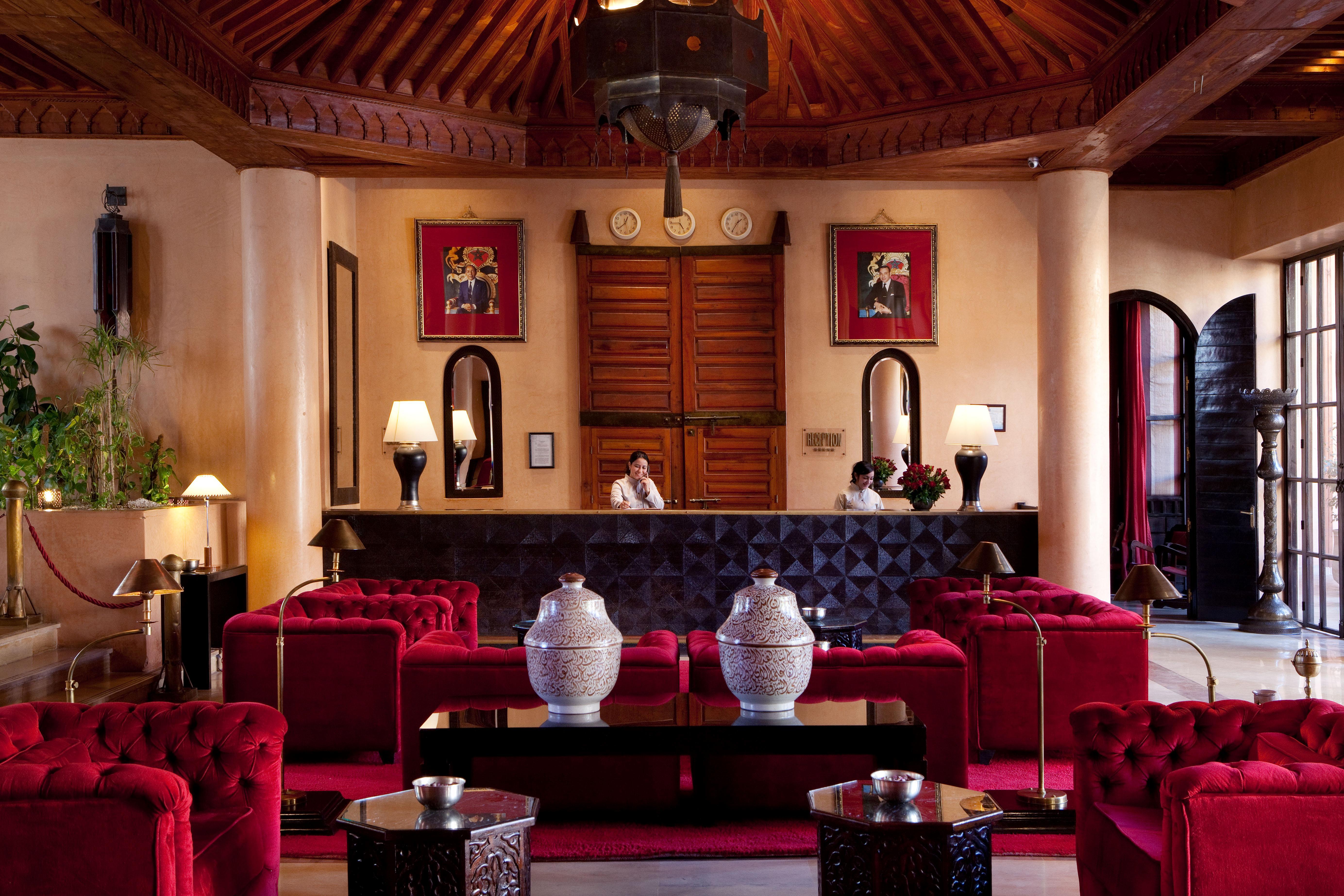 Les Jardins De La Koutoubia Hotel Marrakesh Exterior foto The lobby of the Mandarin Oriental, Marrakech